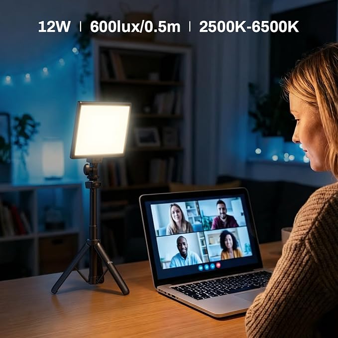 RALENO 9" LED Video Light Panel, 2500K-6500K Camera Light