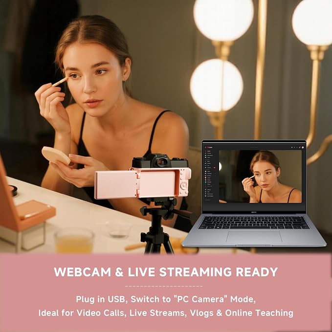 6K Digital Camera for Photography Autofocus, 64MP WiFi Vlogging Camera for