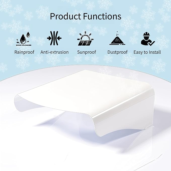 Metal Security Camera Rain Snow Shield Cover, Universal Outdoor Sunshade