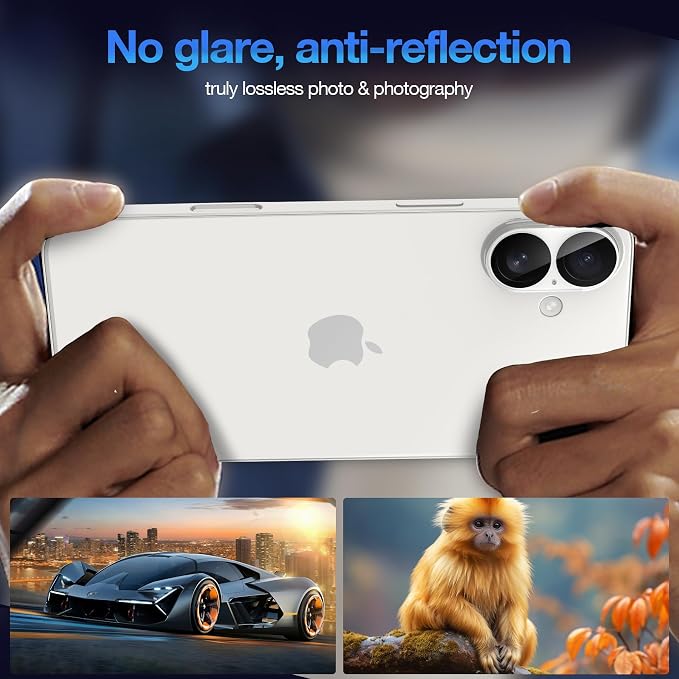 WHPXJY 2025 New Upgrade for 3 pack iPhone 17 Camera Lens Protector-Tempered