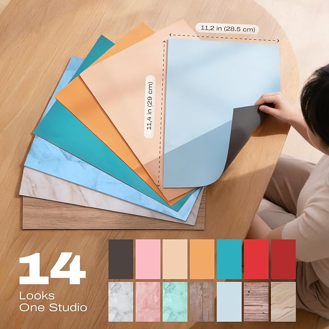 C Coiro Product Photography Backdrops 14 Patterns, 2 Grids, Size 15x11 inch
