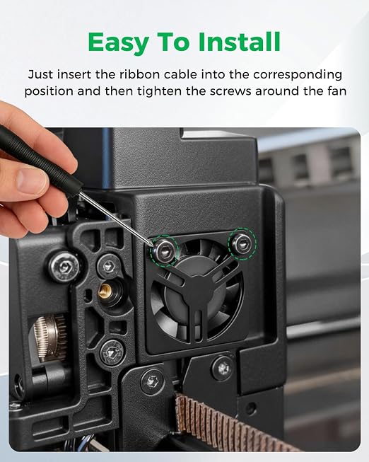 Creality Official K2 Plus Extruder Motor Cooling Fan, Rapid Heat Dissipation