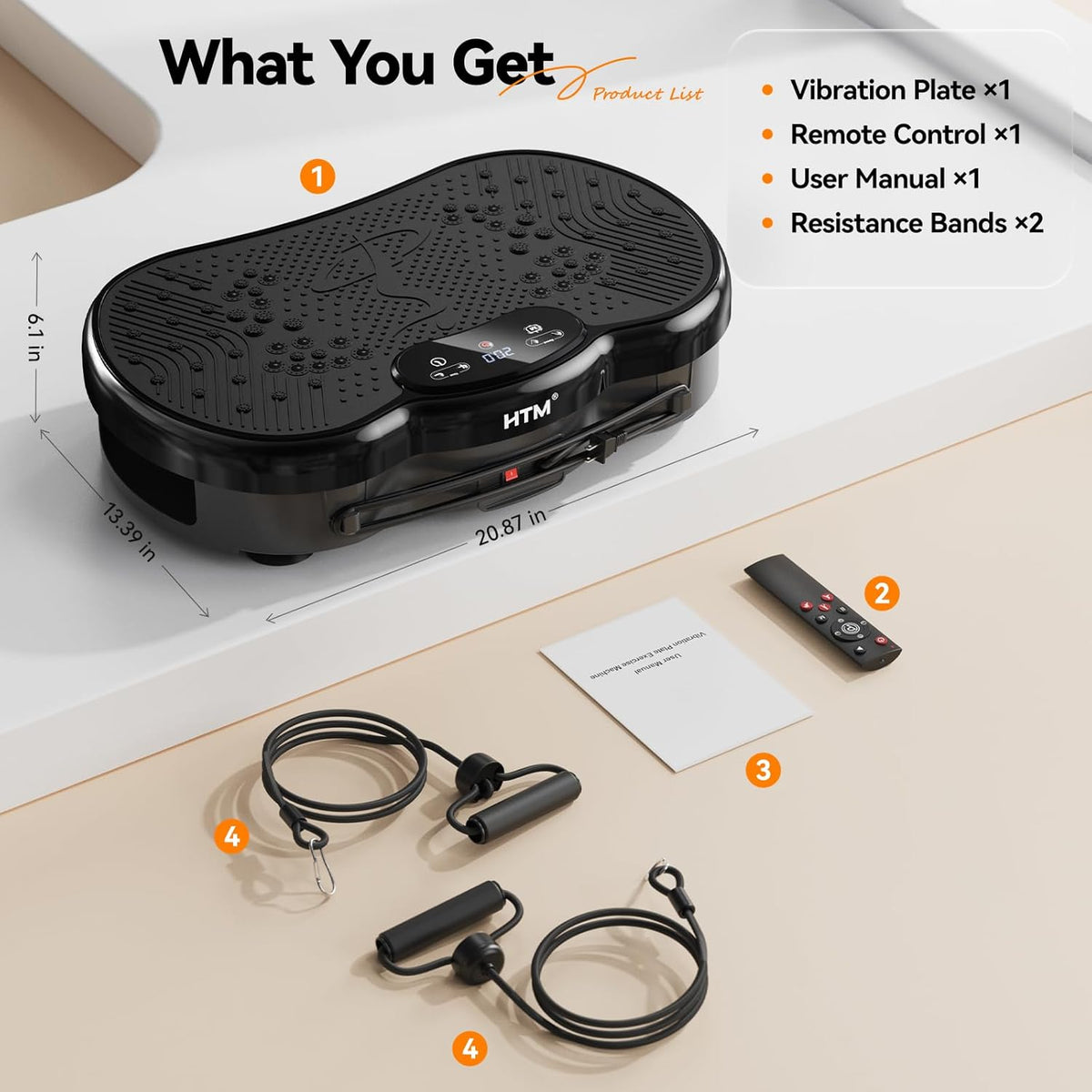 Skiennix Vibration Plate Exercise Machine - Whole Body Shake Plate for Weight Loss | 300 Lbs Capacity, 120-Speed, 9 Workout Modes