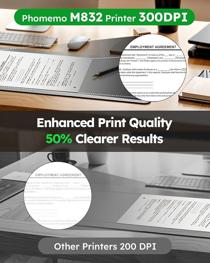Phomemo Portable Printers Wireless