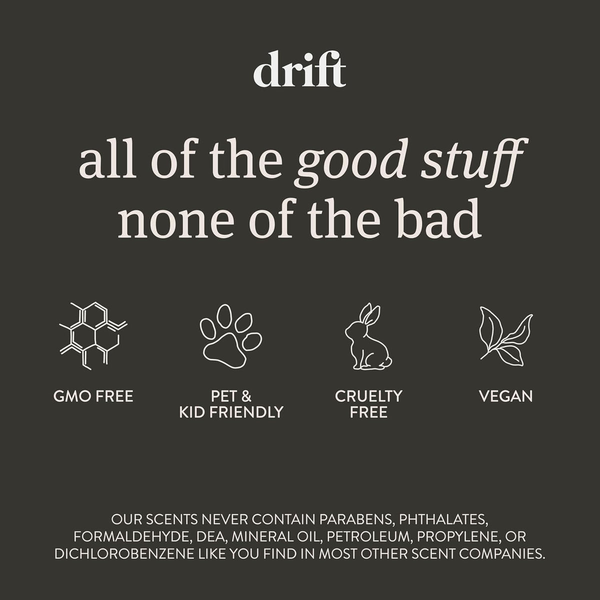 Drift Car Air Freshener - The Original Wood Air Freshener - Car Odor Eliminator - Long Lasting Scent - Metal Clip - Essential Oils - Clean Ingredients - Open Air Scent 3 Pack Refill - NO CLIP INCLUDED