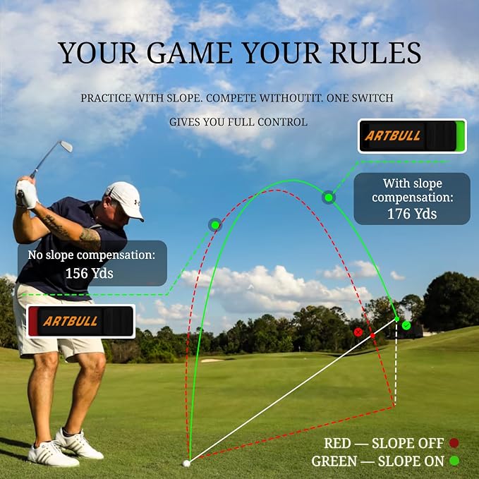 7 in 1 Golf Laser Rangefinder 6X Magnification
