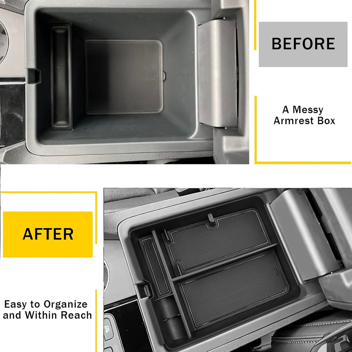 Center Console Organizer Compatible with Honda Pilot 2023-2026 / Ridgeline 2024-2025 / Passport 2024-2026, Central Control Armrest Storage Box Insert Secondary Organizer Tray Accessories