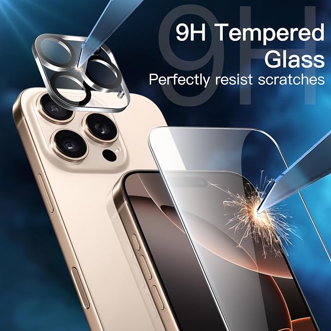 JETech Screen Protector for iPhone 16 Pro Max 6.9-Inch