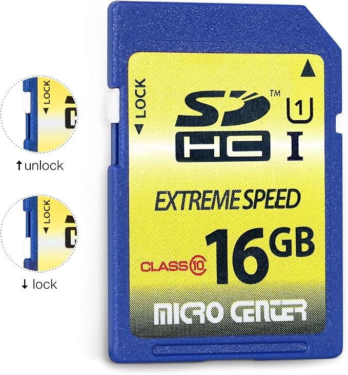 INLAND 16GB Class 10 SDHC/SDXC U1 Flash Memory Card