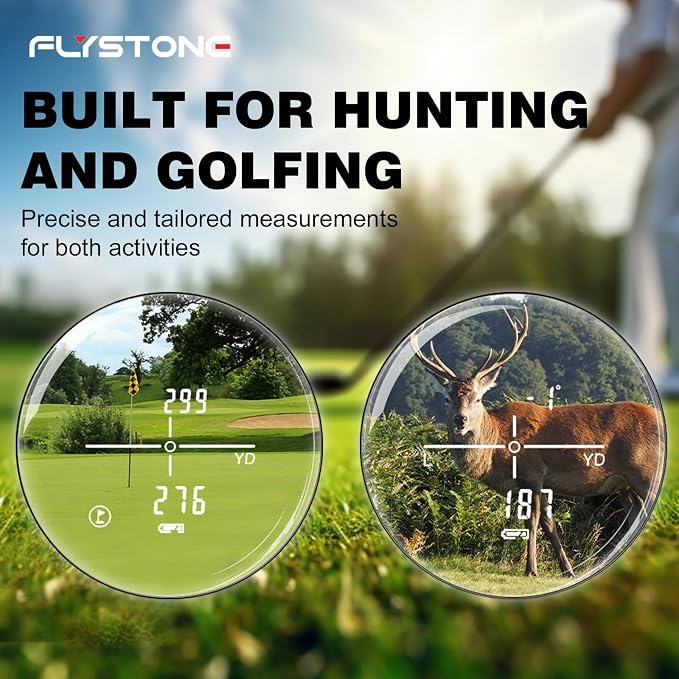 Precision Laser Rangefinder for Golf & Hunting, 800/1000/1300 m Range, 6X