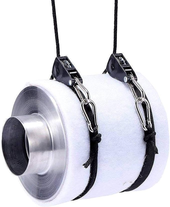 Rope Ratchet 1/4" Metal Rope Tie Down with Adjustable 8' Solid Braided Polypropylene Rope, Heavy Duty Cable Holds Up to 150 lbs Weight Capacity