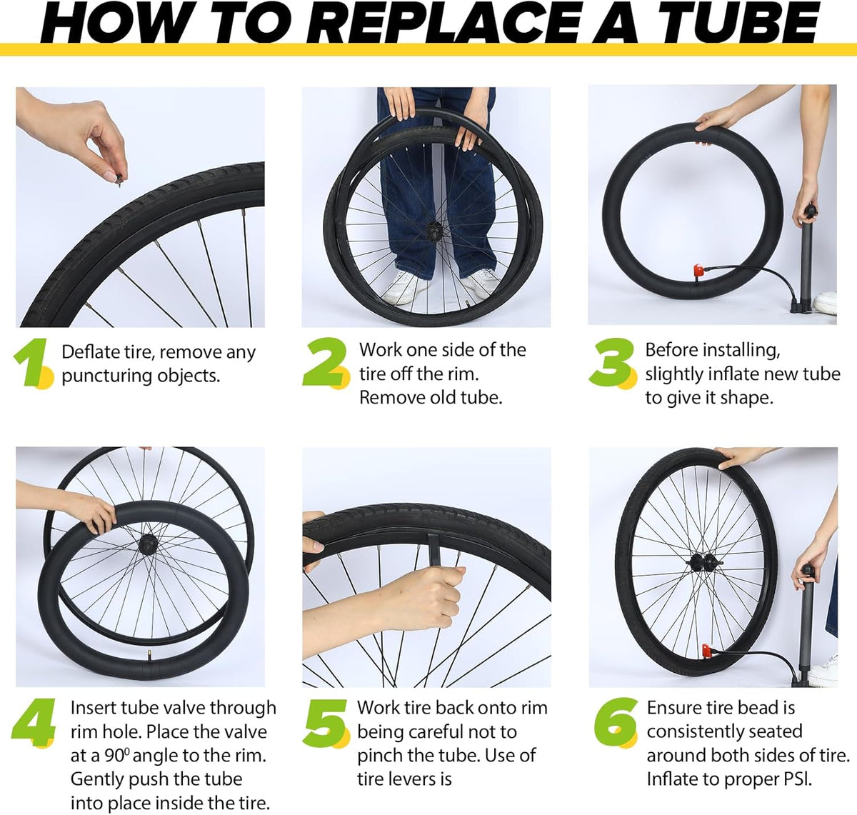 Skiennix Fat Bike Tube - Premium Butyl Rubber with AV 32mm Schrader Valve | 20" & 26" Sizes Available