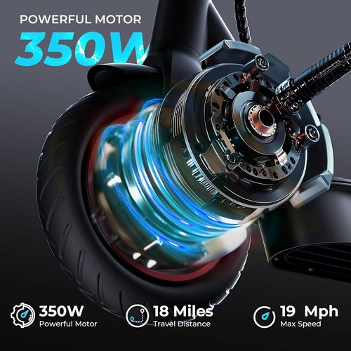 iScooter Electric Scooter - Long Range Commuting Escooter for Adults & Teens | 18 Miles, 22 MPH Top Speed