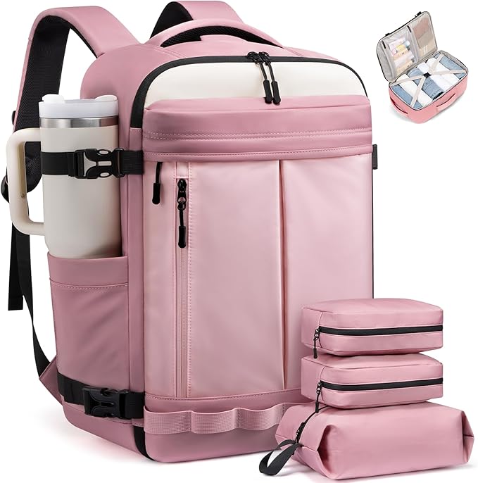 LOVEVOOK 50L Travel Backpack for Women, Airline Approved Carry On Luggage