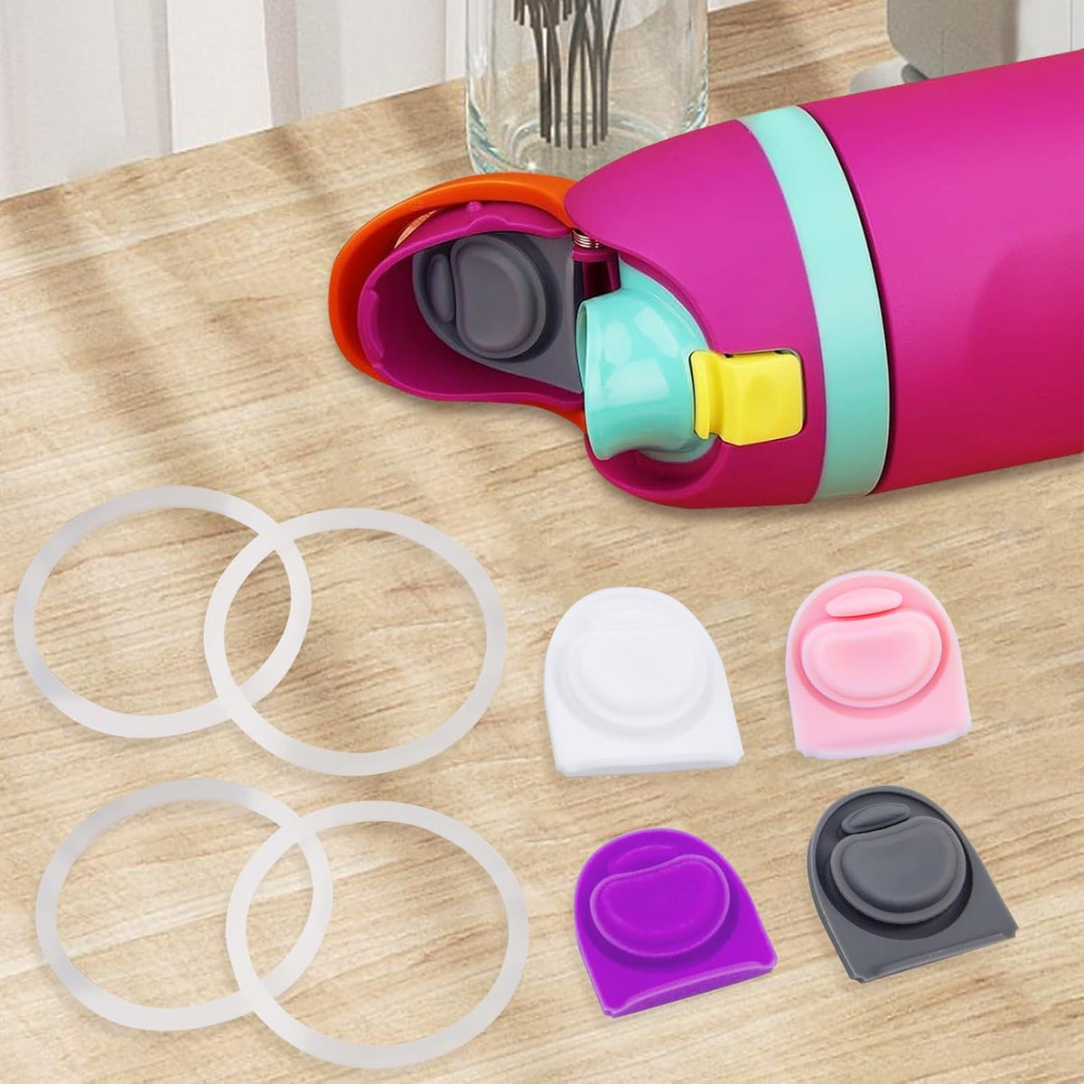 Owala | Replacement Lid Rubber Seal Stopper & O-Ring Gasket Set - Compatible with 16-40 oz Water Bottles