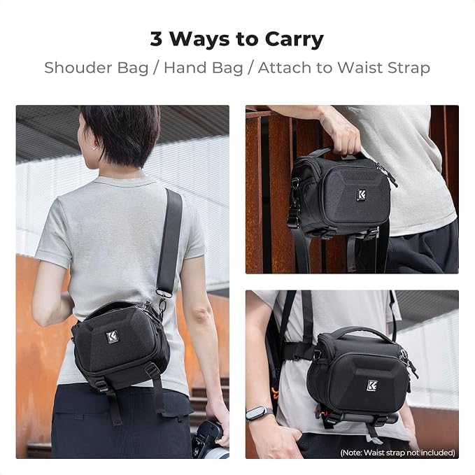 K&F CONCEPT Hardshell Camera Bag, Camera Shoulder Bag