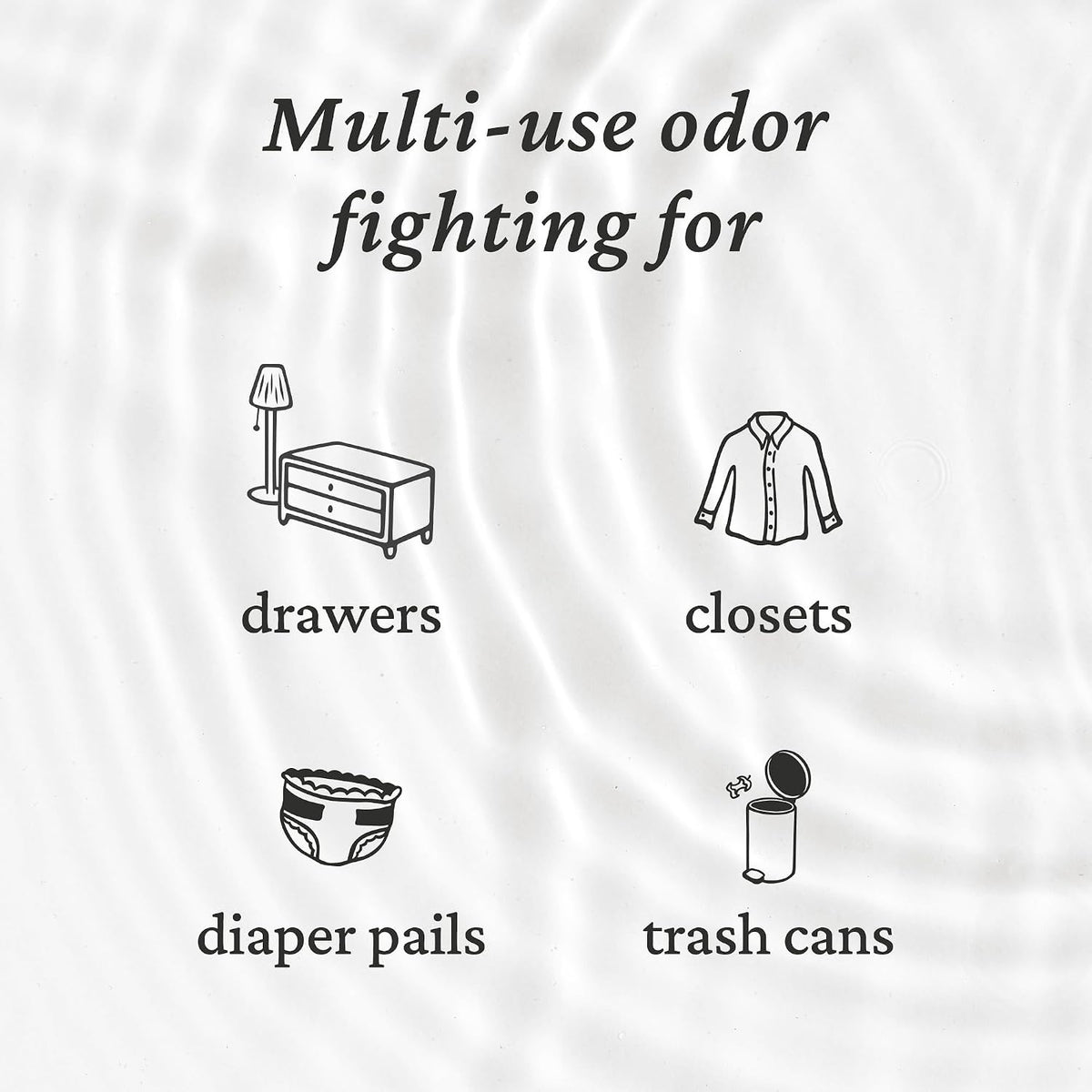 Fresh Wave Original Odor Eliminating & Deodorizing Packs - Bag of 6 & Fresh Pod Case - Safer Odor Relief for Small Spaces, Natural Plant-Based Odor Eliminator, Odor Absorbers for Home