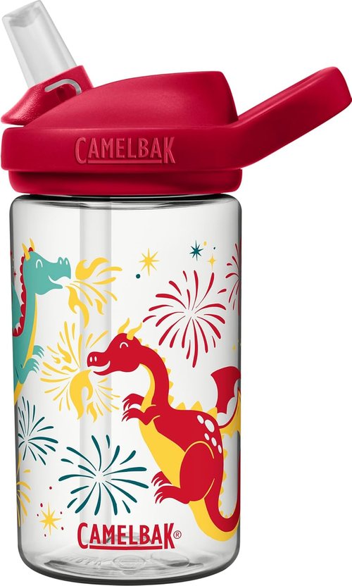 CamelBak Eddy+ Kids Water Bottle - Bite Valve Straw, Eco-Friendly Tritan Renew, 12 oz.