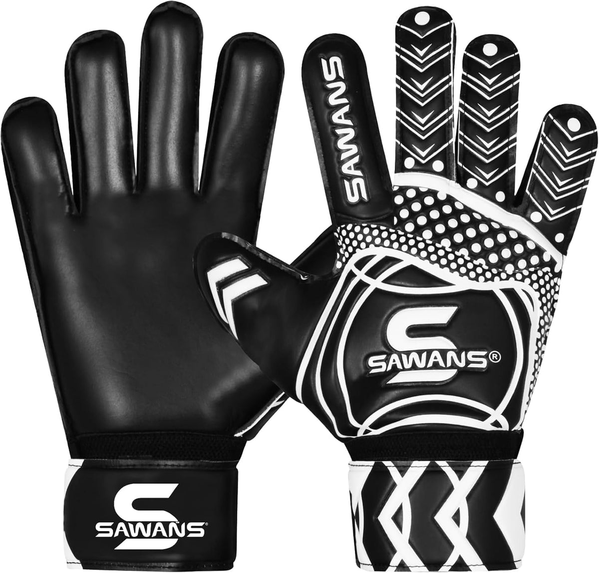 SAWANS Goalkeeper Gloves - Breathable Training Gear for Kids & Adults | Double Layer Grip Protection