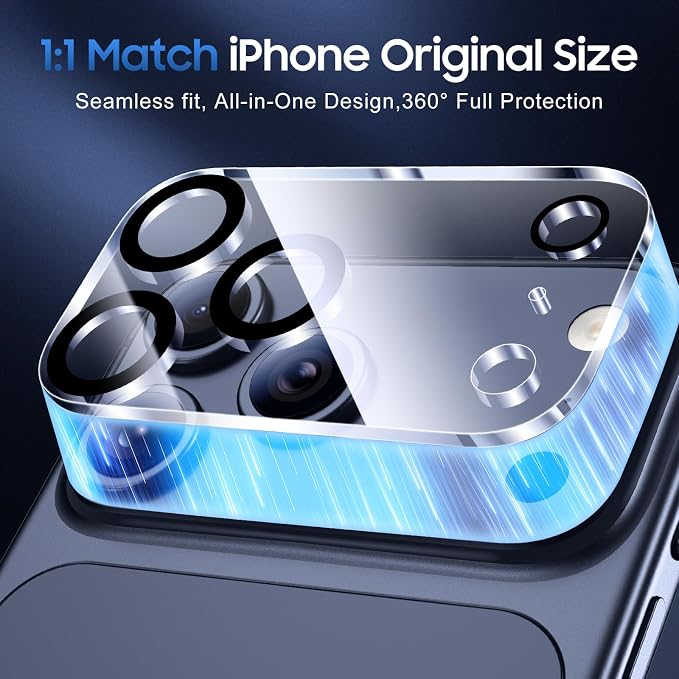 UniqueMe Compatible for 3 Pack iPhone 17 Pro Max Camera Lens Protector