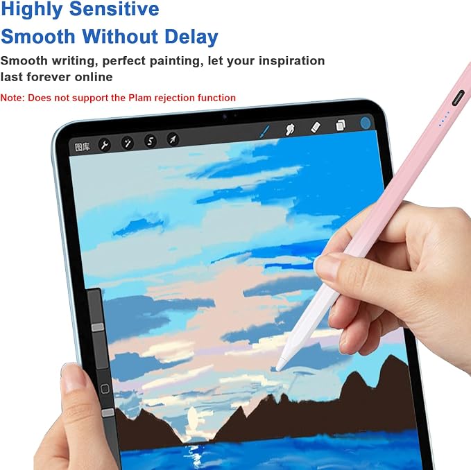 Stylus Pens for Touch Screens Power-Display Tablet Pen POM Tip Magnetic Digital