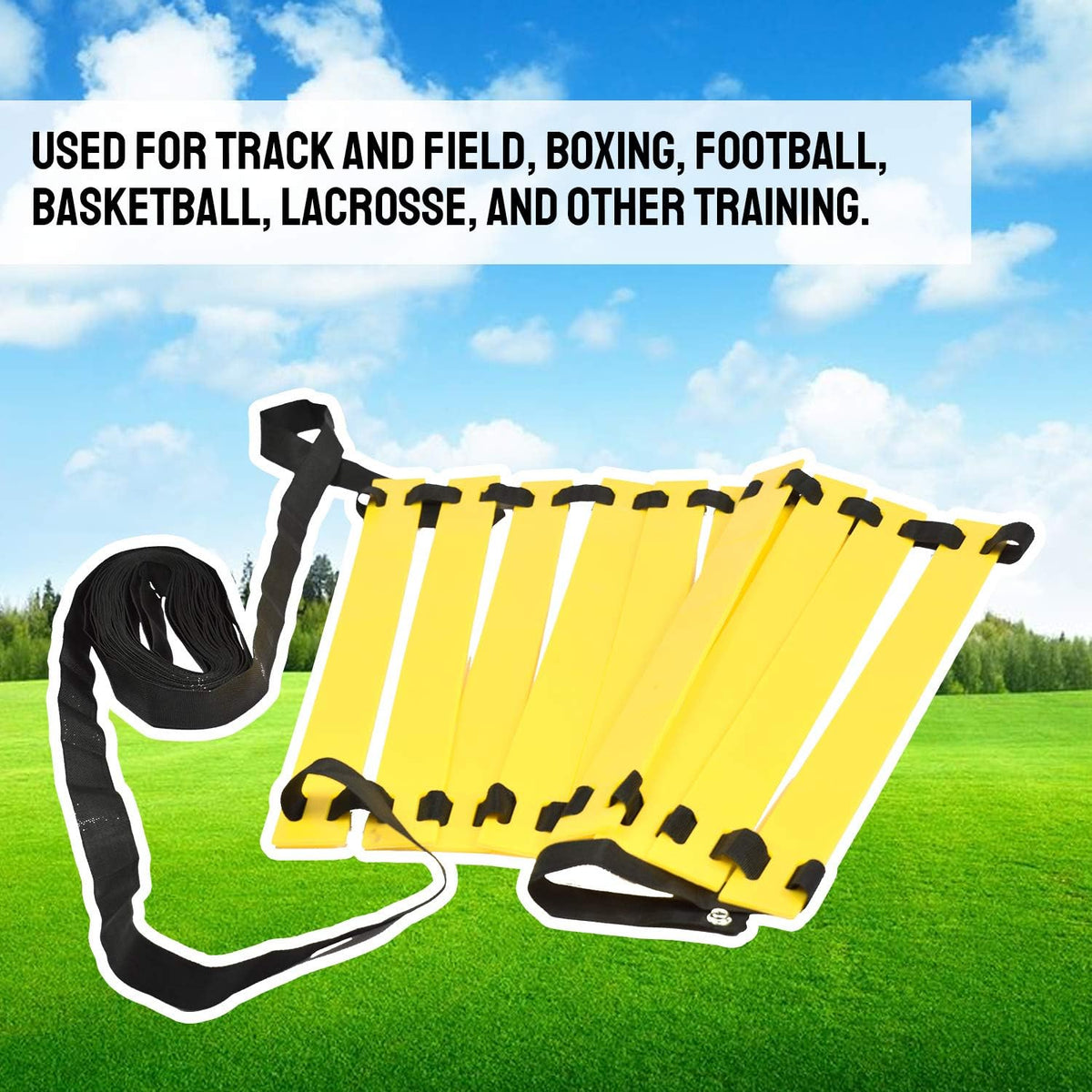 TNZMART Agility Ladder - Speed Training Equipment for Football & Basketball | 10FT & 20FT with Carrying Bag