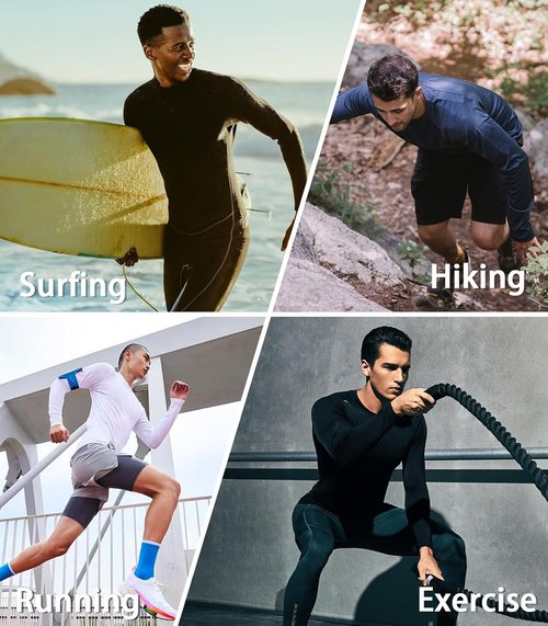NORTHYARD Men's UPF 50+ Sun Protection Long Sleeve Rash Guard Shirt | Ideal for Fishing & Hiking