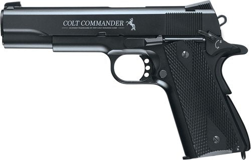 Colt Commander .177 BB Gun Air Pistol - Metal Frame, Realistic Blowback Action