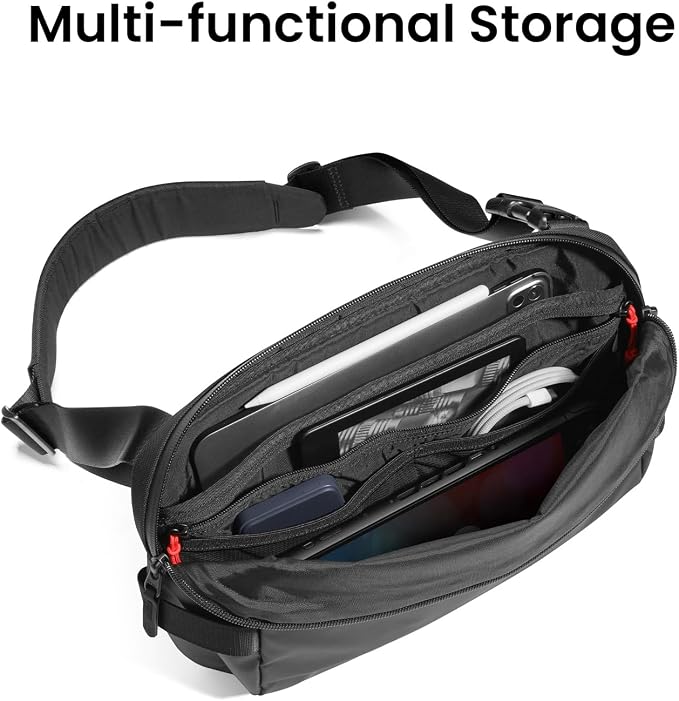 tomtoc Compact EDC Sling Bag 3L-10L, Minimalist Crossbody Bag Chest Shoulder