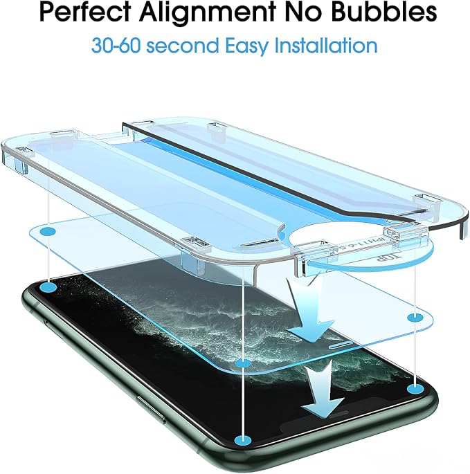 amFilm 2 Pack OneTouch Glass Screen Protector