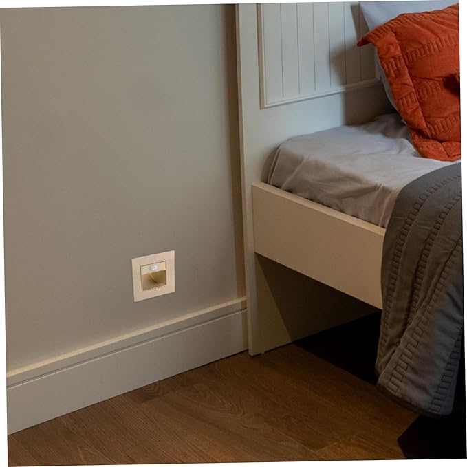 Indoor Motion Sensor Led Stair Lights Eye-Caring Warm Glow Step Lights for Hallways Rvs and Outdoor Use Durable Embedded Design with Smart Sensor Technology