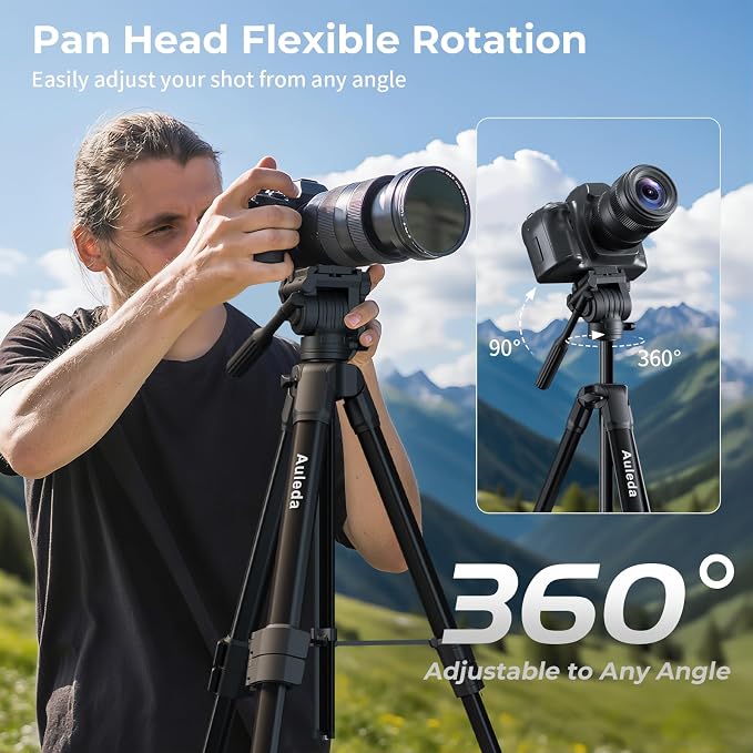 Camera Tripod 61" Lightweight Auminum Tripod