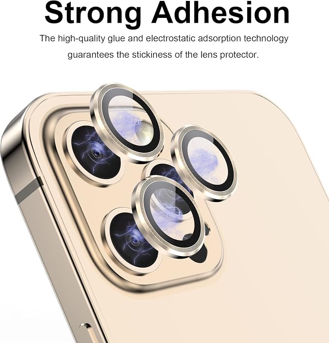 YWXTW Aluminum Alloy Tempered Glass Camera Circle Cover