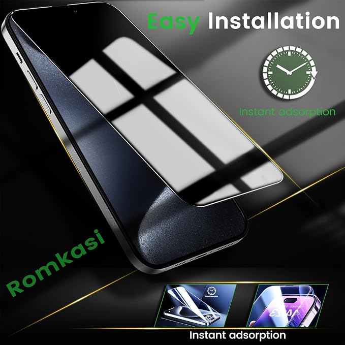 Romkasi 4 Pack Privacy Screen Protector