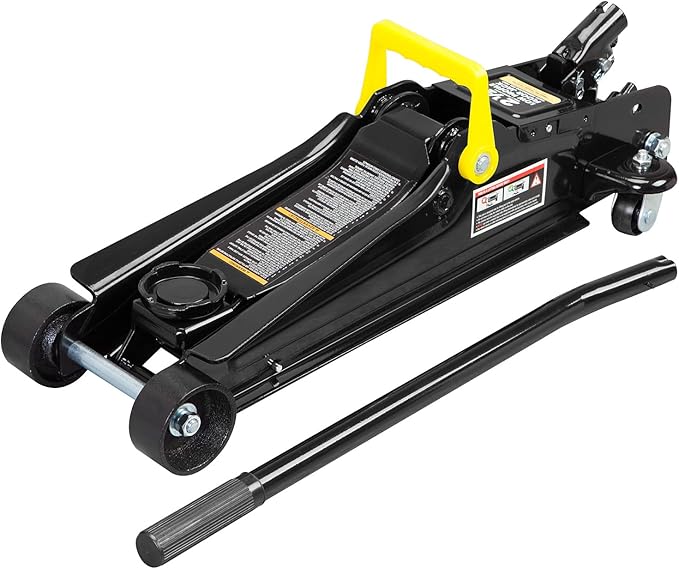 Big RED 2.5 Ton (5,000 lb) Low Profile Hydraulic Trolley Jack, Black, AT825051BR