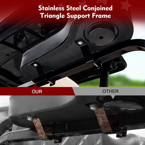 NOKINS Golf Cart Armrest with Cup Holder for EZGO/Club Car/Yamaha & Most Golf Cart,Stainless Steel Support Frame Sturdy Without Tilting No Drilling,Fit 1" Square Tube Frame(Black)