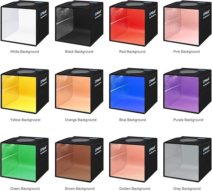 PULUZ Mini Photo Studio Light Box, Portable Folding Photography Light Booth