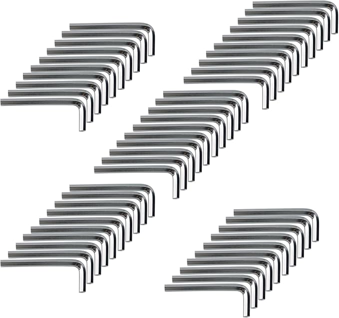 Antrader 5mm Allen Wrench L-Shaped Hex Key Set - Pack of 50