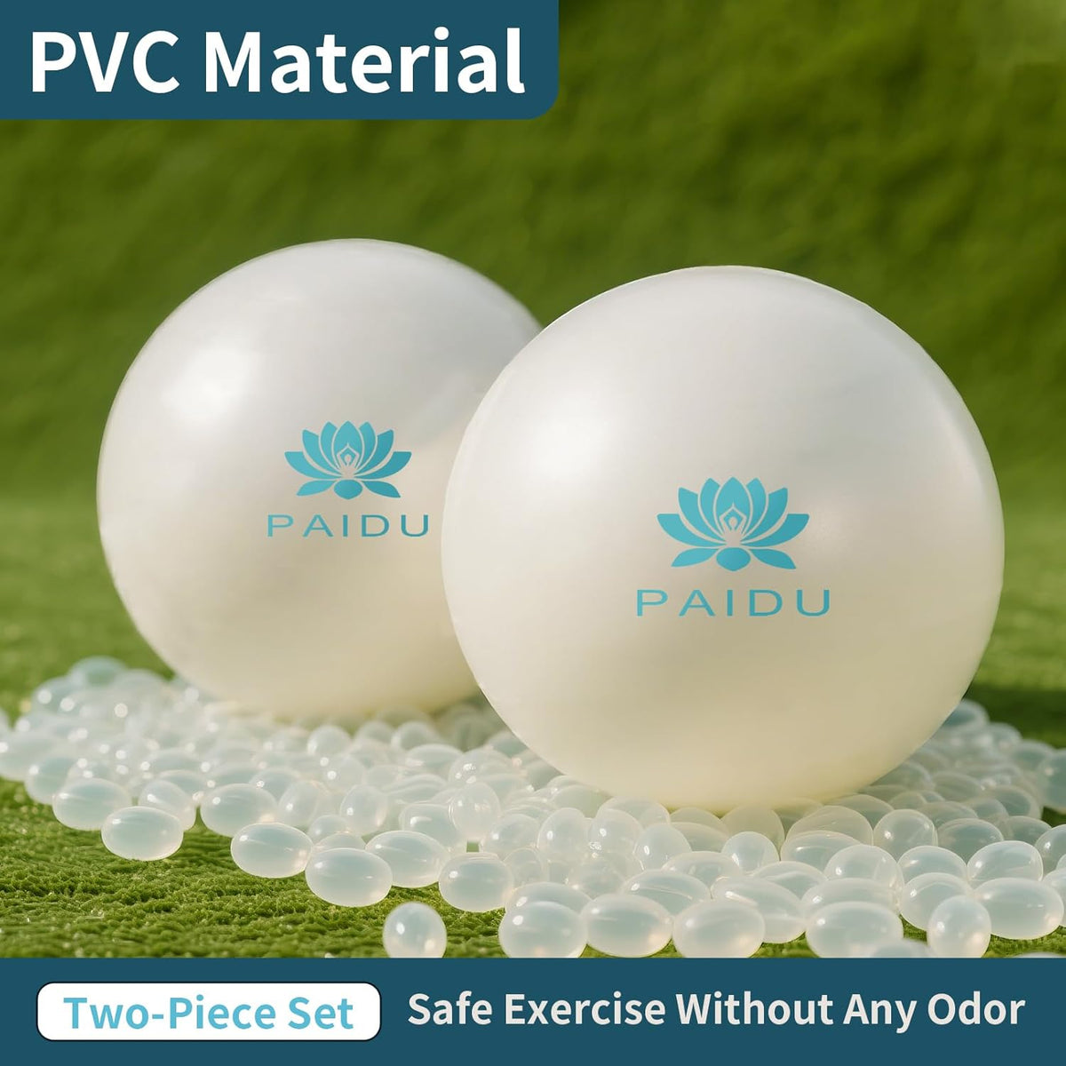 PAIDU Pilates Ball - 10-Inch Anti-Explosion Mini Yoga Ball for Core Training & Stability