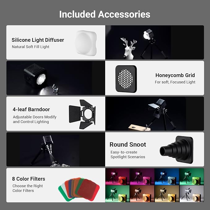 SmallRig RM01 Mini LED Video Light Waterproof Portable Lighting Kit