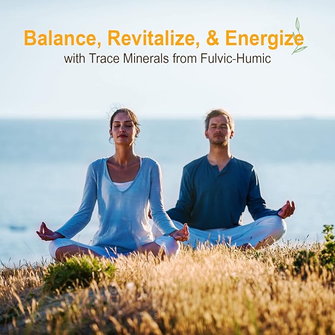Vital Earth Minerals Fulvic Humic Mineral Blend Liquid 3-Pack – Fulvic Acid Supplement with 70+ Trace Minerals, Electrolytes for Recovery, Balance & Energy, 32 Oz Ea + 1 Oz Cup Ea
