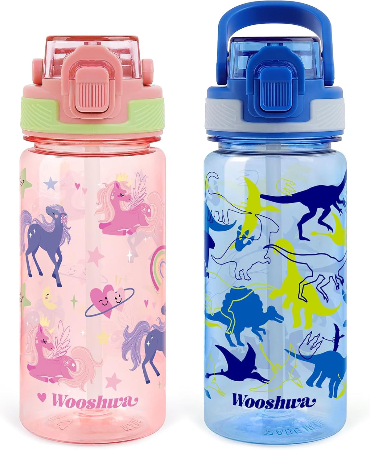 Skiennix BPA-Free Water Bottle - Personalized Sports Drink Bottle with Straw & Handle