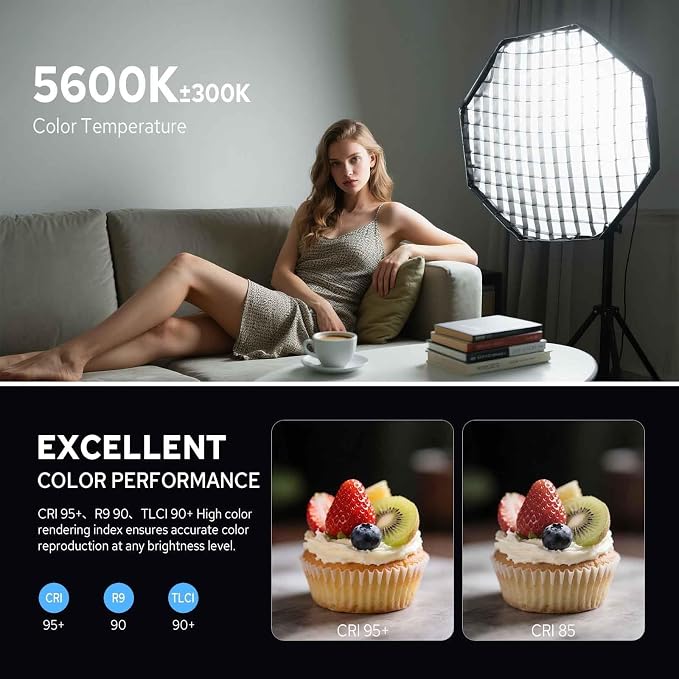 Godox SL60W LED Video Light, 60W 5600K Daylight LED Continuous Light SL-60W