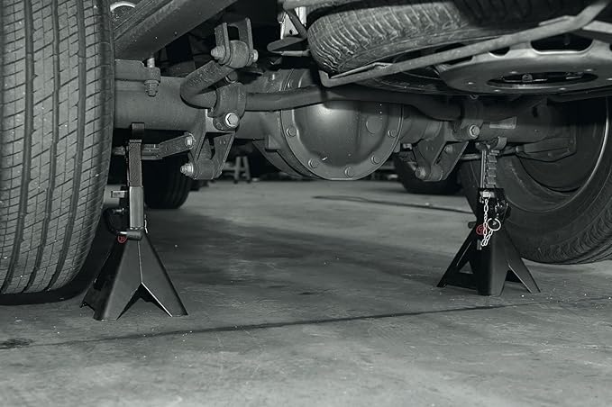 Chicago Pneumatic CP82030 - Jack Stands, 3 Ton (3T), Light Vehicle, Lifting Height 11.81-17.91 Inch (Pair)