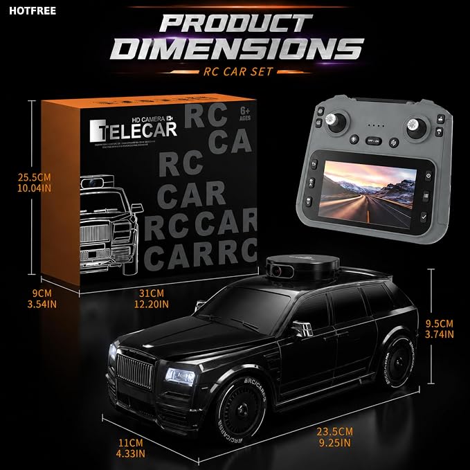 1/24 FPV RC Drift Car with HD Camera, 4WD Remote Control Car with Screen
