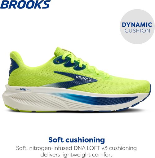 Brooks Men's Ghost 17 Running Shoes - Lightweight Comfort & Support | Ideal for All Runners