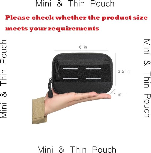 Mini Tactical Belt Pouch by Heavy Duty - Compact Molle Utility Gear for Men | Perfect for Travel & Hiking