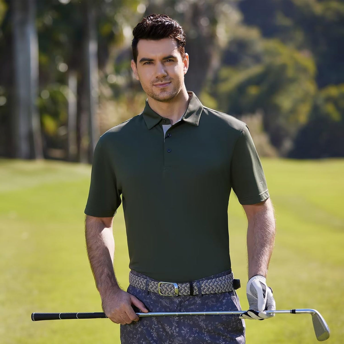 Skiennix Men's Golf Shirt - Moisture-Wicking Dry Fit Performance Polo | Short & Long Sleeve Options