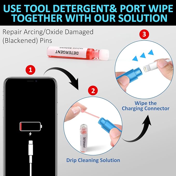iPhone Cleaning Kit iPhone Cleaner, Phone Charging Port Cleaning, Cell Phone