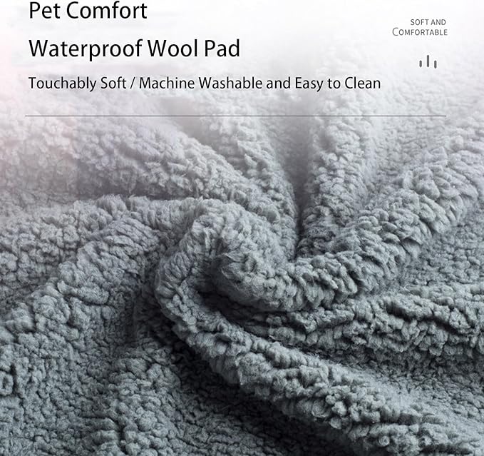 Waterproof Pet Blanket, Lovers Blanket Reversible Plush Sherpa Fleece Furniture Protector for Sofa, Bed & Couch, Liquid & Pee Proof Dog Blanket Cover for Dogs Cats Lovers Couples (Brown, XL(57"x85"))